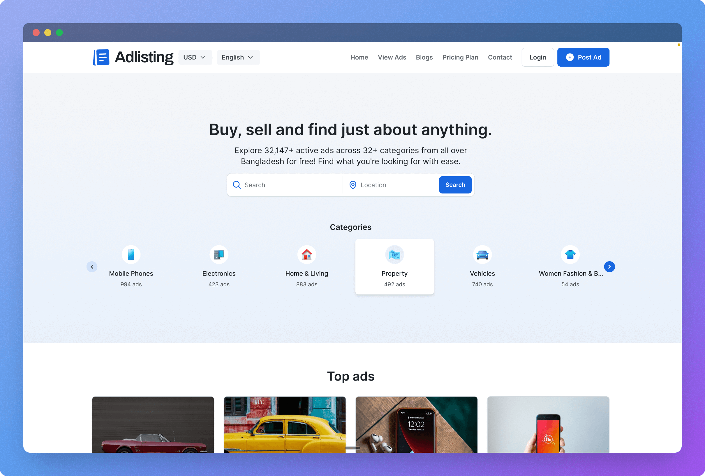 Adlisting - Classified Listing Laravel App
