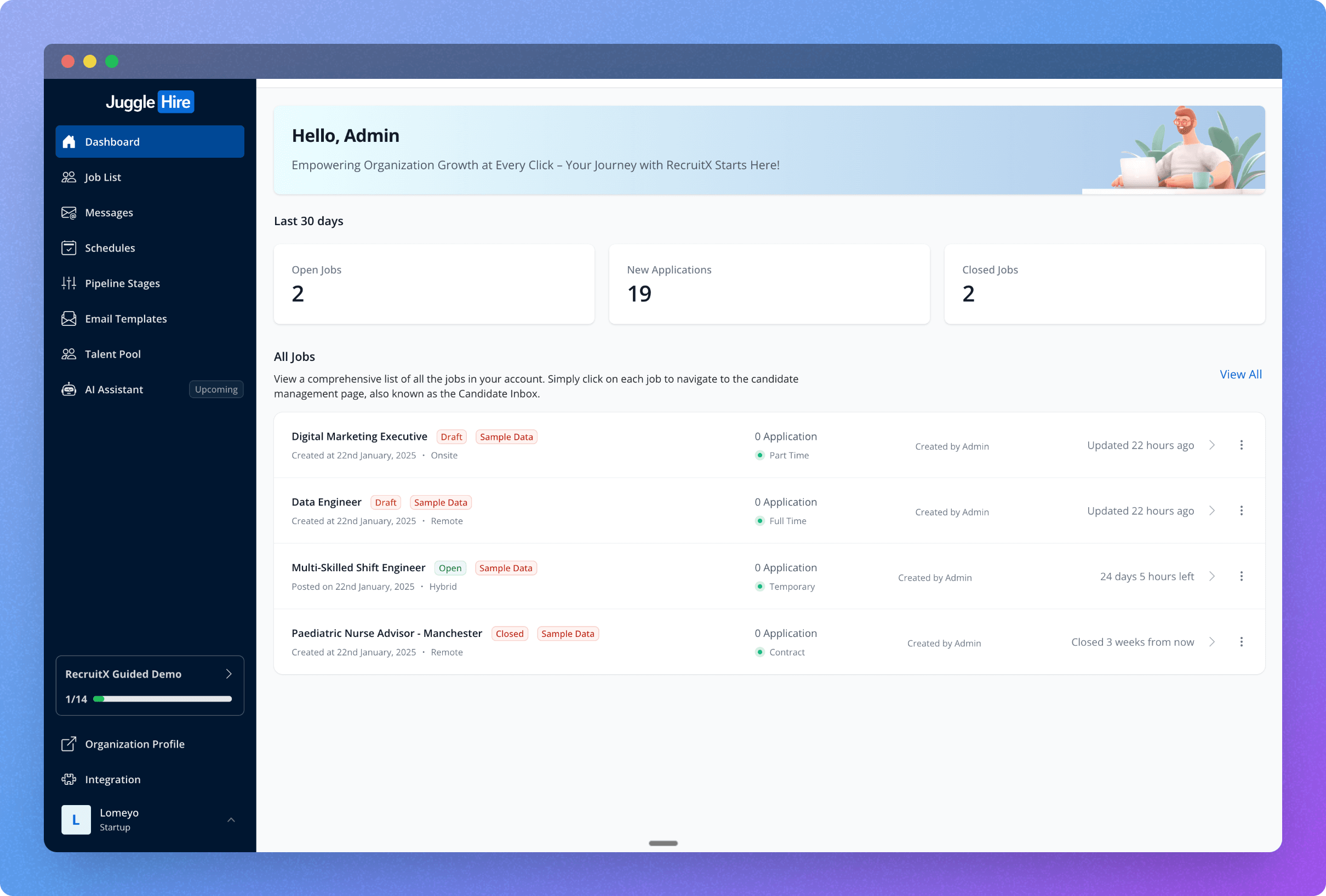 JuggleHire - Self-Hosted recruitment software