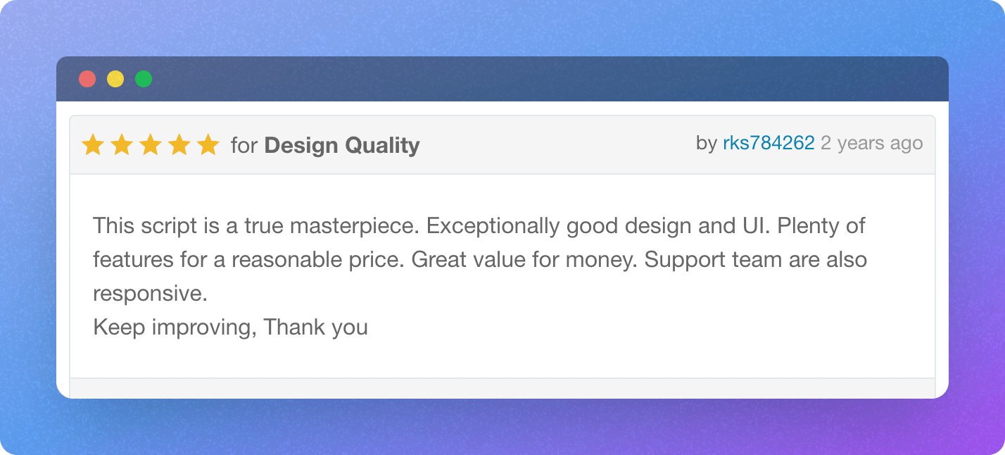 Customer Review