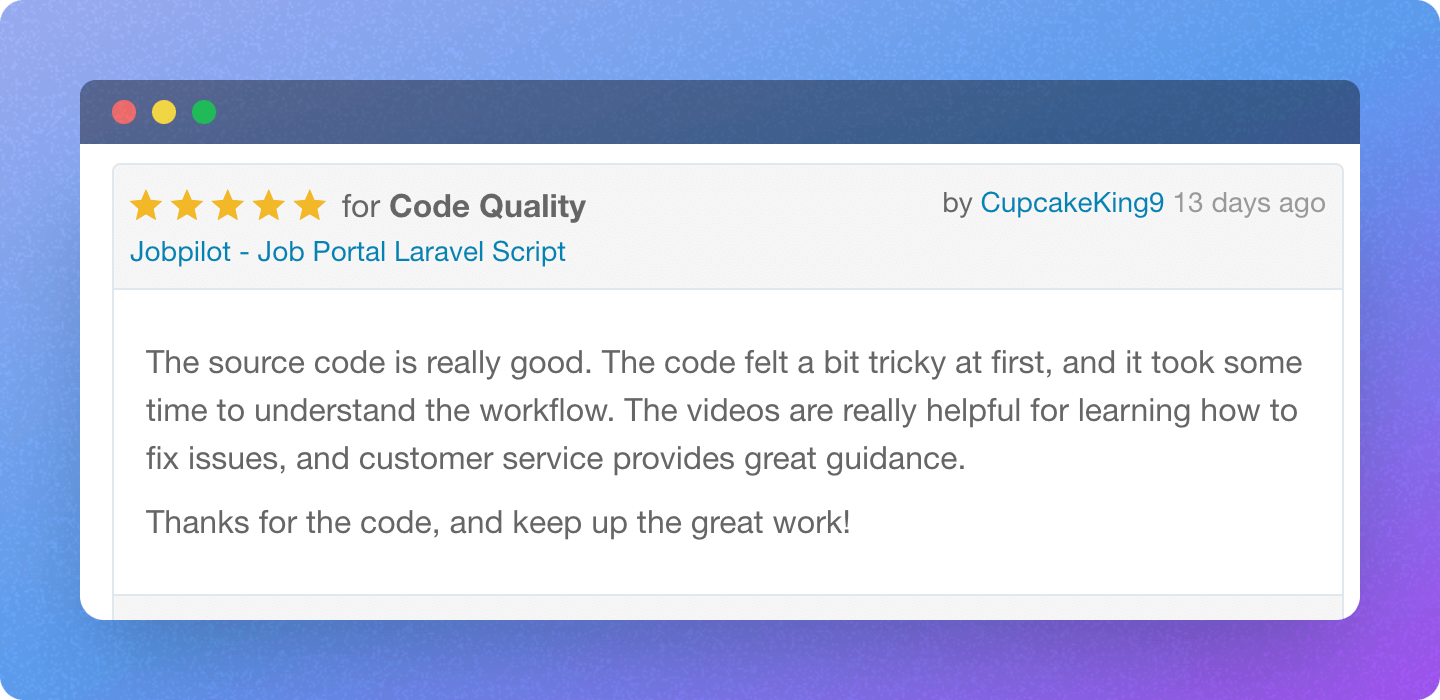 Customer Review